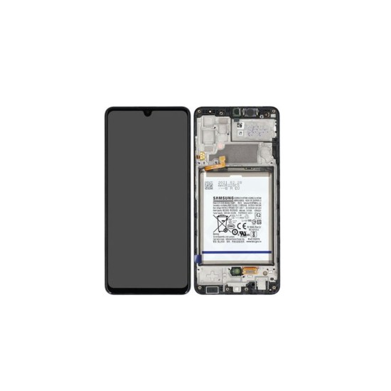 TOUCH+DISPLAY WITH FRAME AND BATTERY SAMSUNG GALAXY A32 4G 2021/A325 6.4" SERVICE PACK BLACK